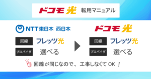 【画像で分かる】フレッツ光からドコモ光へ転用の流れを徹底解説